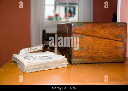 Exponate in der Mark Twain Boyhood Home und Museum Stockfoto