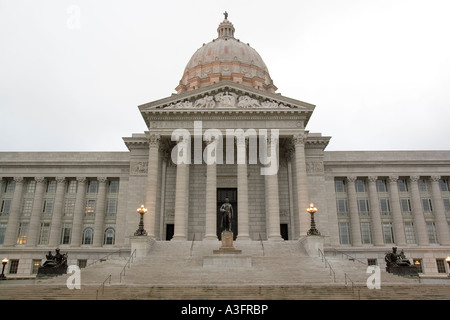 Jefferson City Missouri MO USA The Missouri State Capitol-Gebäudes die Statue von Thomas Jefferson Oktober 2006 Stockfoto