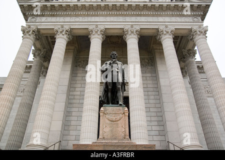 Jefferson City Missouri MO USA The Missouri State Capitol-Gebäudes die Statue von Thomas Jefferson Oktober 2006 Stockfoto