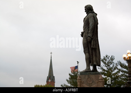 Jefferson City Missouri MO USA The Missouri State Capitol-Gebäudes die Statue von Thomas Jefferson Oktober 2006 Stockfoto