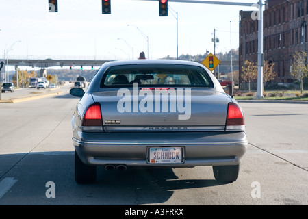 Iowa USA Dubuque Nummernschild SCHMUCK Stockfoto