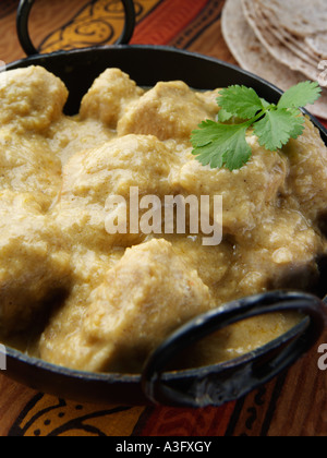 Indisches Chicken Korma Curry redaktionelle Essen Stockfoto