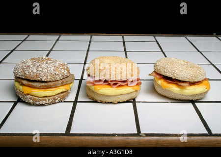 Der Bagel ist mehr als nur das traditionelle jüdische Brot geworden. Stockfoto