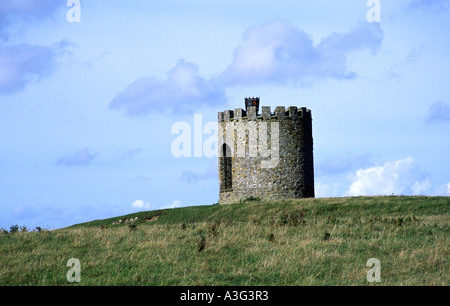 Turm am bergauf, Somerset, UK, einmal eine Windmühle Stockfoto