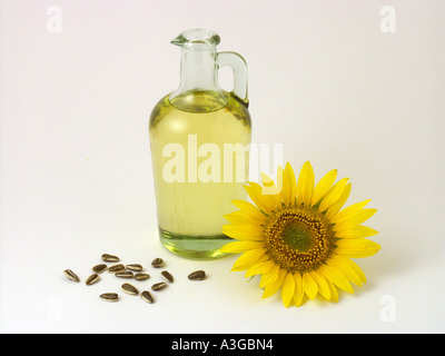 Sonnenblumenöl Stockfoto