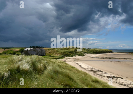 Str. Aidans Dünen Seahouses Northumberland, England Stockfoto