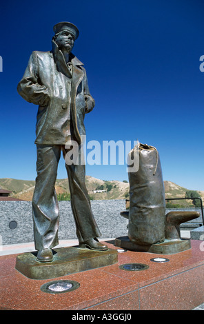 Einsamer Segler Mahnmal am Vista Point Golden Gate Brücke San Francisco Kalifornien, USA Stockfoto