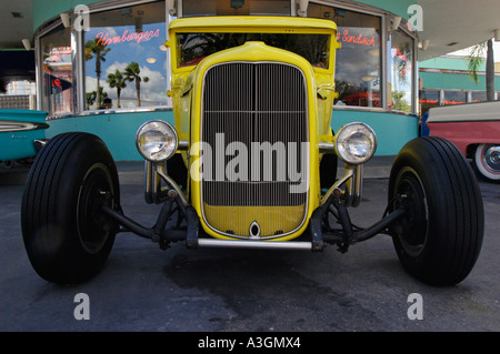 Oldtimer auf dem display Stockfoto