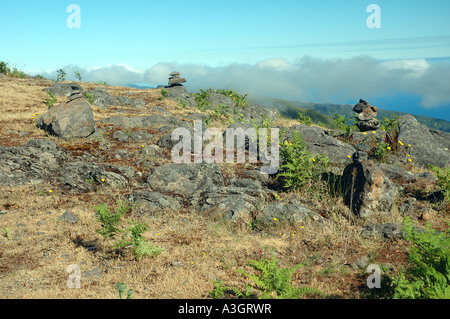 Zwischen Achada Teixeira / Encumeada Stockfoto