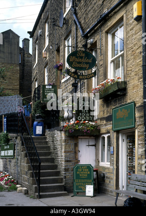 Der Ort für Clegg s und Nora Batty s Häuser in der BBC-Fernsehserie Last of the Summer Wine Stockfoto