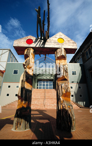 Eingang der Universität von Tasmanien und Zentrum für die Kunst Stadt Hobart Tasmanien Australien redaktionellen Gebrauch Stockfoto