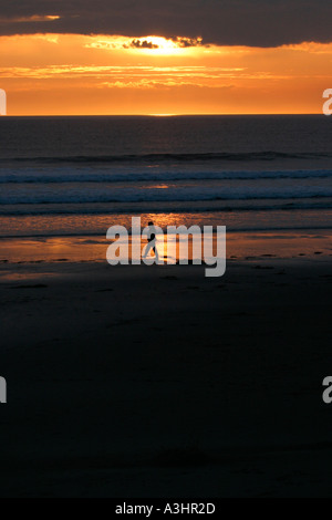 Sonnenuntergang über Machirs Bay Islay Argyll Schottland Stockfoto