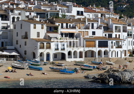 Das Dorf von Calella de Palafrugell an der Costa Brava in Spanien Stockfoto