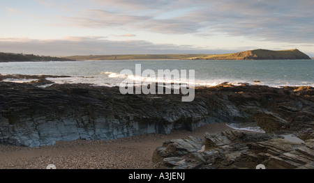 Am frühen Morgen über die Bucht von Padstow, Cornwall Stockfoto