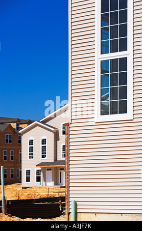 Neue Häuser im Bau Stockfoto