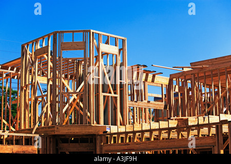 Häuser im Bau Stockfoto