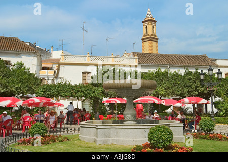 Estepona Costa del Sol Spanien Plaza de Las Flores Stockfoto