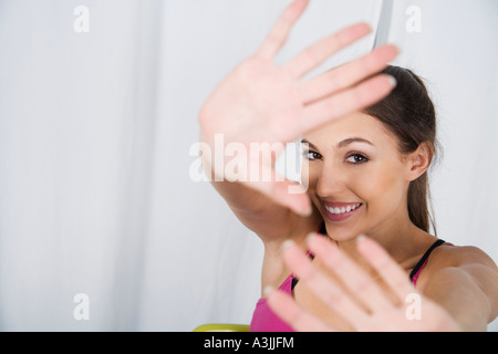 Porträt der Frau für Gesicht Stockfoto