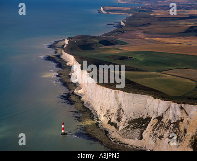 Luftaufnahme von Beachy Head White Cliffs Sussex UK Stockfoto