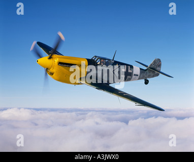 Messerschmitt Bf 109 2 über den Wolken Stockfoto