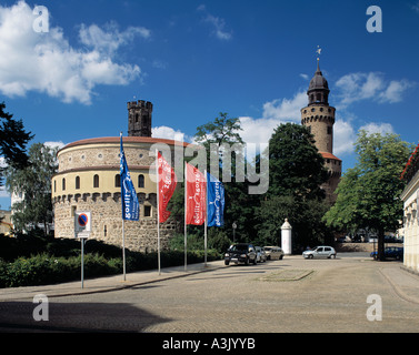 Verteidigungsanlage Kaisertrutz bin Demianiplatz in Görlitz Mit der Gemaeldegalerie der Staedtischen Kunstsammlungen Stockfoto