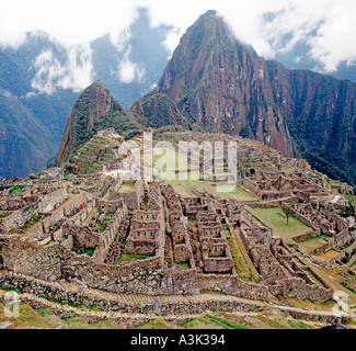 Klassische Ansicht von Machu Picchu In Peru Stockfoto