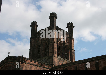 Chester Kathedrale von Abbey Square Stockfoto