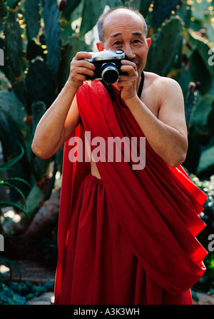 Mönch nehmen Foto Stockfoto