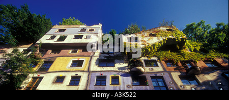 Hundertwasserhaus in Wien Österreich Stockfoto