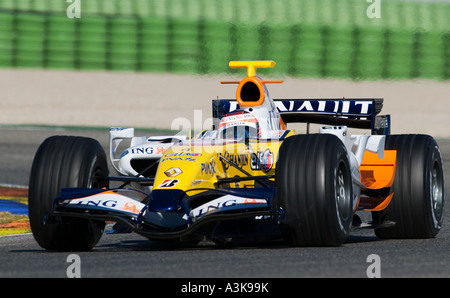 Heikki Kovalainen, Renault Februar 2007 Stockfoto