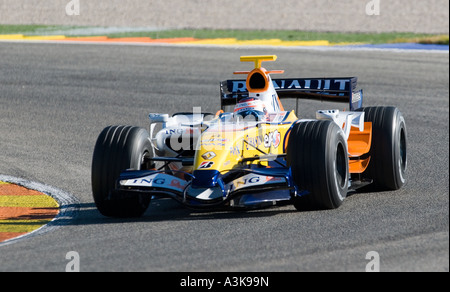 Heikki Kovalainen, Renault Februar 2007 Stockfoto