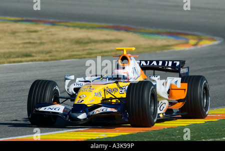 Heikki Kovalainen, Renault Februar 2007 Stockfoto