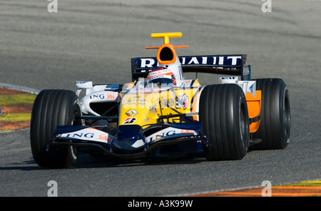 Heikki Kovalainen, Renault Februar 2007 Stockfoto