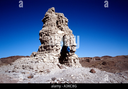 Ruinen eines Tempels in Barlim Khiid Kloster (Ongiin Khiid Komplex) in der äußeren Mongolei Stockfoto