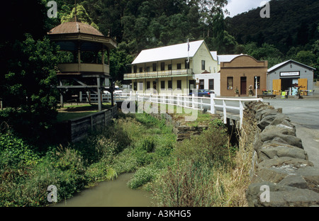 Berühmte ehemalige Bergbaustadt Walhalla, Victoria, AUS Stockfoto