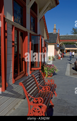 Ballater alte Station-Tourist-Information und Visitor Centre Aberdeenshire schottischen Highlands Oktober Stockfoto