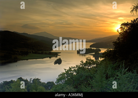 Schiehallion und Glencoe Mountains Queens View Pitlochry Perthshire Schottland Stockfoto