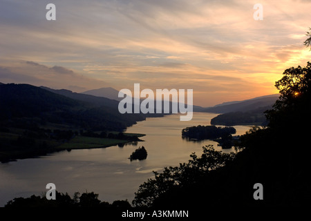 Schiehallion und Glencoe Mountains Queens View Pitlochry Perthshire Schottland Stockfoto