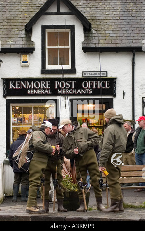 Eröffnung der Saison Lachsfischen an der River Tay Kenmore Schottland Stockfoto