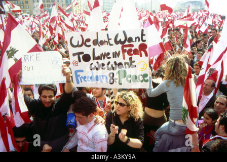 macht, die dazu führen, dass Bewegung Beirut Libanon Stockfoto