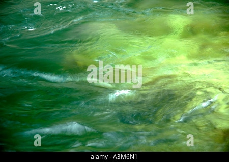 Klare farbige Smaragdwasser der Payette River in Idaho USA Stockfoto