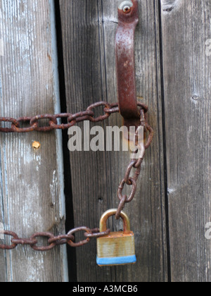 Alte Scheune sperren Stockfoto