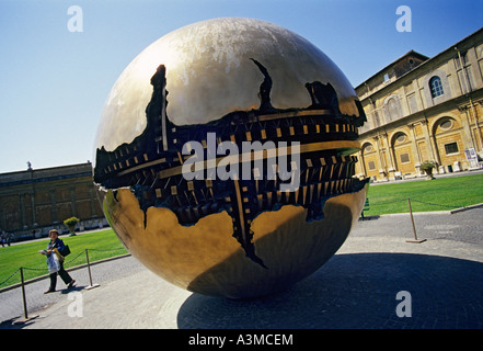 Den Globus am Musei Vaticani, Rom (Italien) Stockfoto