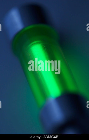 Glowstick Closeup Kernkraft Konzept Stockfoto