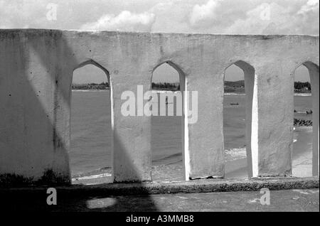 Bögen einer Slave-Festung auf der Cape Küste von Ghana Westafrika Stockfoto