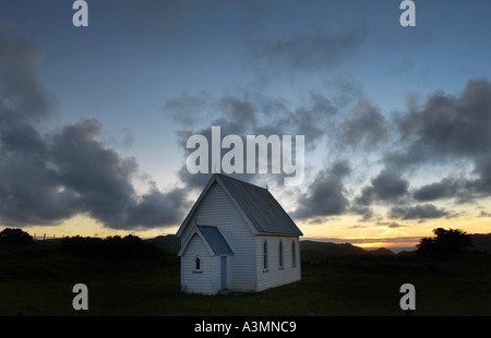 Baptist-Kapelle auf einer Wiese in der Nähe von Pollok Nordinsel Neuseeland Stockfoto