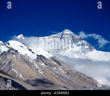 Mt. Everest gesehen von the North Face Base Camp Tibet-China Stockfoto