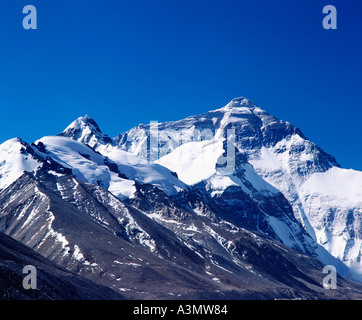 Mt. Everest gesehen von the North Face Base Camp Tibet-China Stockfoto