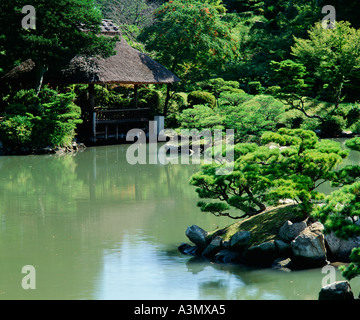 Gasthof Garten Hiroshima Japan Stockfoto