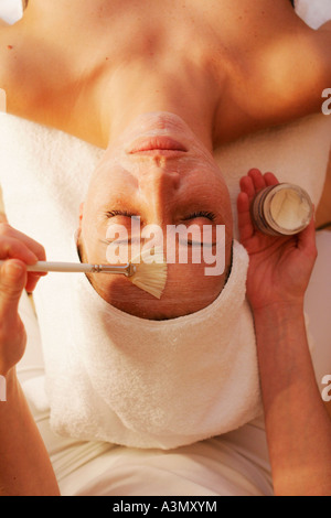 Haut Treatmant in einem Schönheitssalon Stockfoto